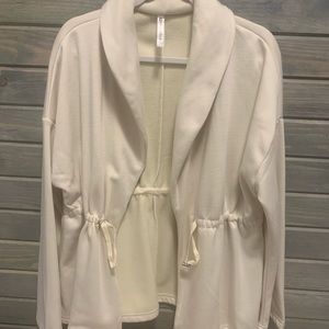 Fabletics Ivory Cardigan Sz M